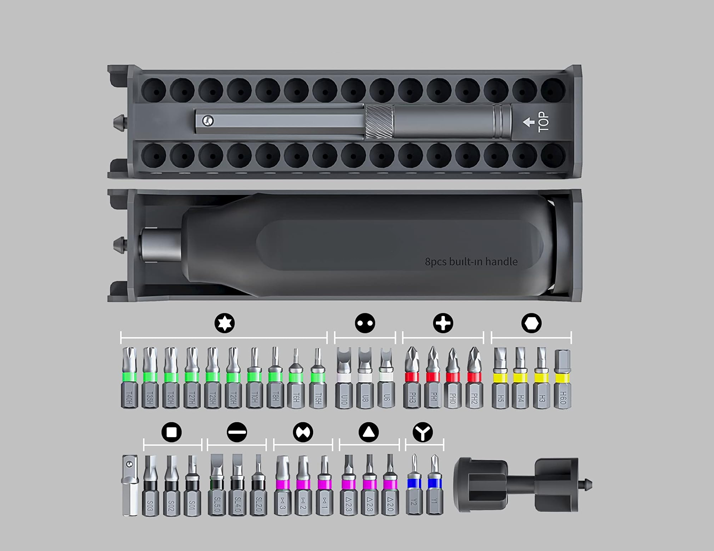 40-in-1 Screwdriver Set Attachments