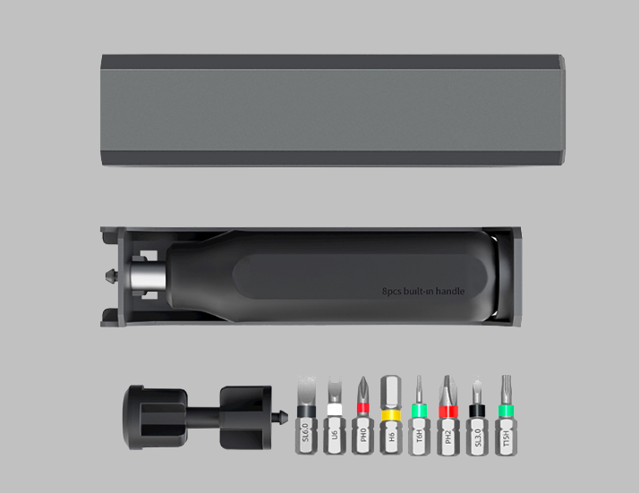 8-in-1 Screwdriver Set Contents