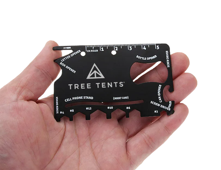 Black Card Multi Tool Engraved Logo