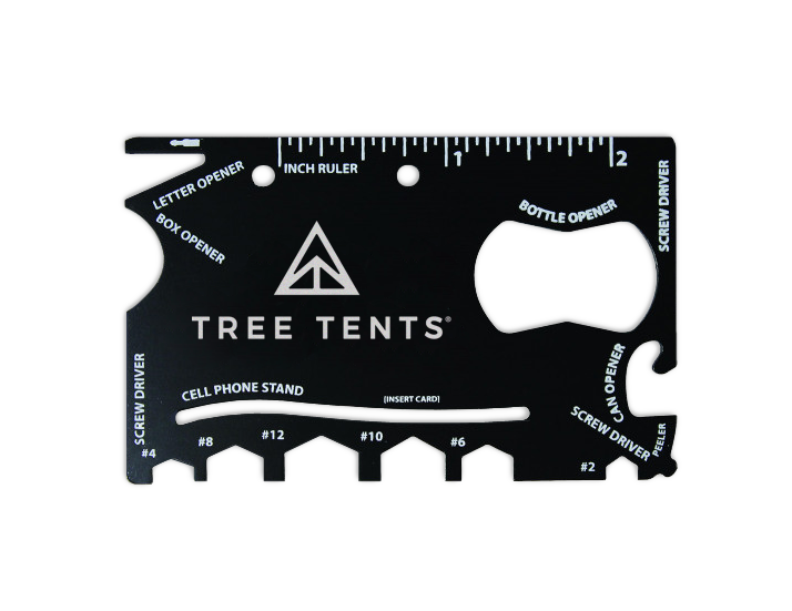 Black Metal Multi Tool Card