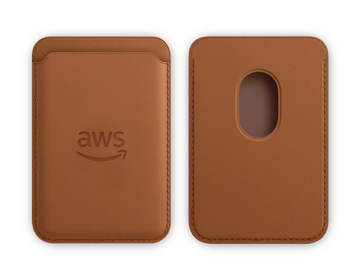 Branded Leather Magnetic Card Wallet