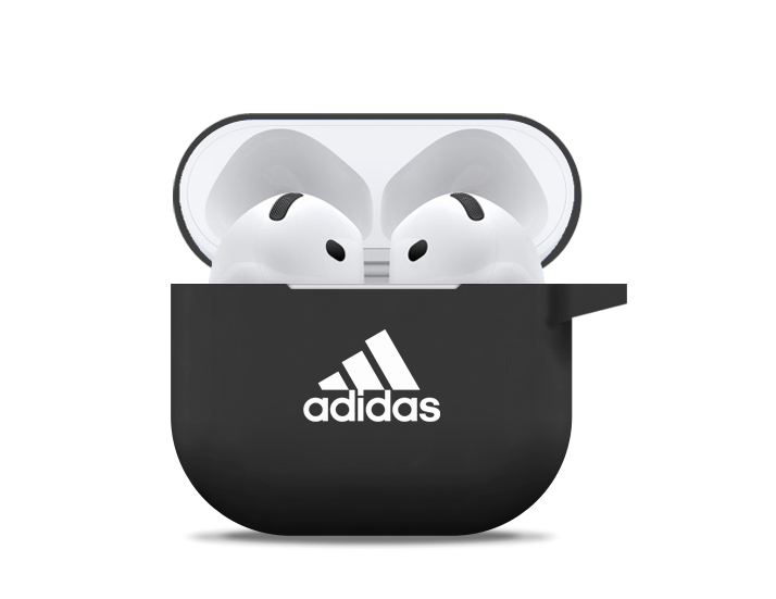 Branded AirPod 4 Silicone Case in Black