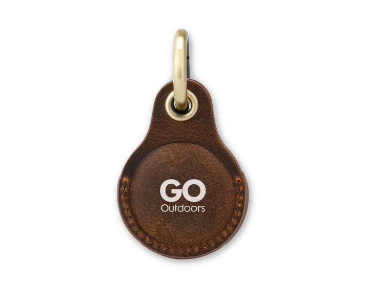 Branded Leather AirTag Protective Case