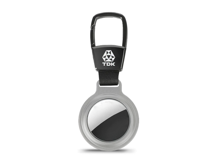 Silver Personalised Magnetic AirTag Case
