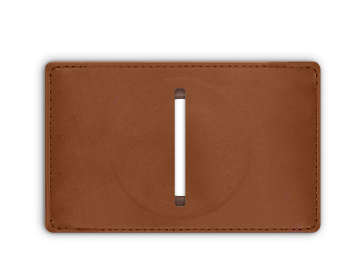Rodeo Faux Leather Airtag Wallet Back