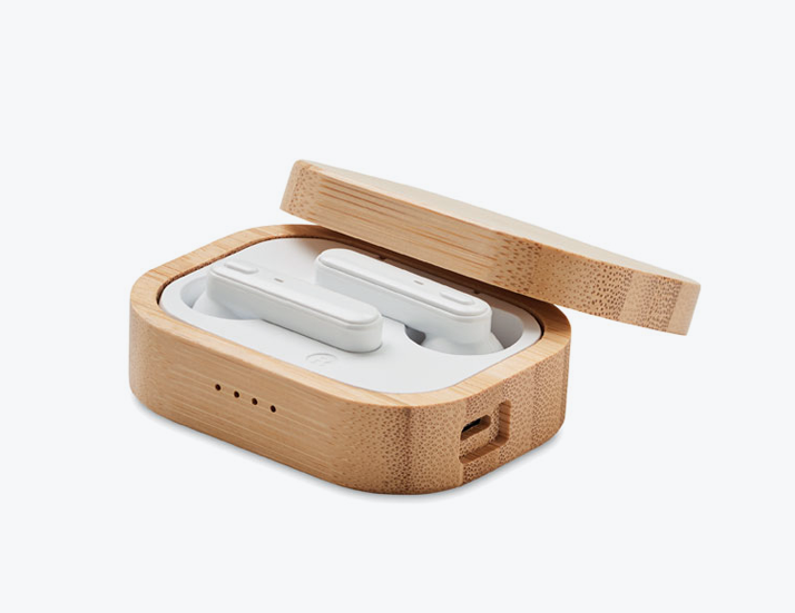 Bamboo Wooden TWS Earbuds