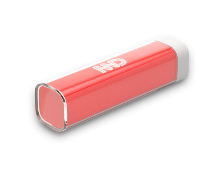 Red Halo power Bank Rear View