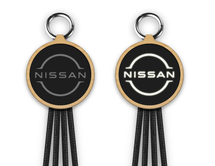 Aurora 3-in-1 Charging Cable with LED Logo