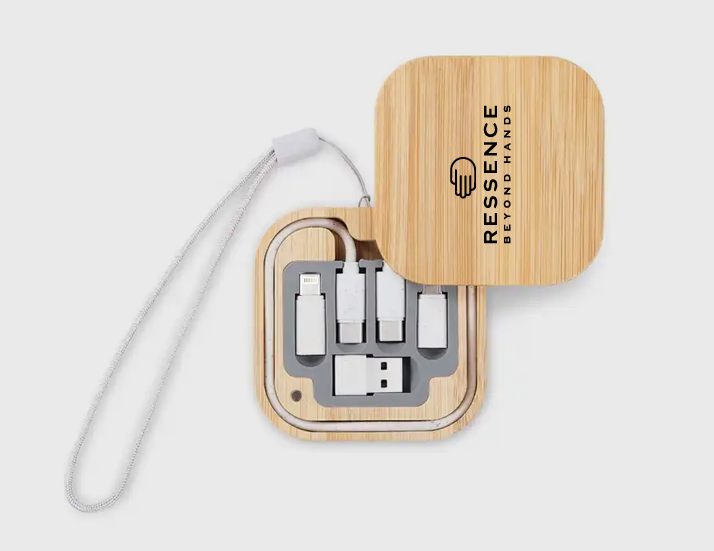 Bamboo 3-in-1 Charging Cable Set