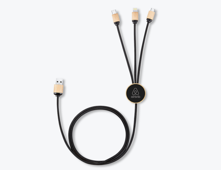 Bamboo Braided USB Charging Cable