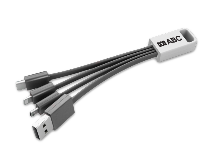 Basic Black 3-in-1 Charging Cable