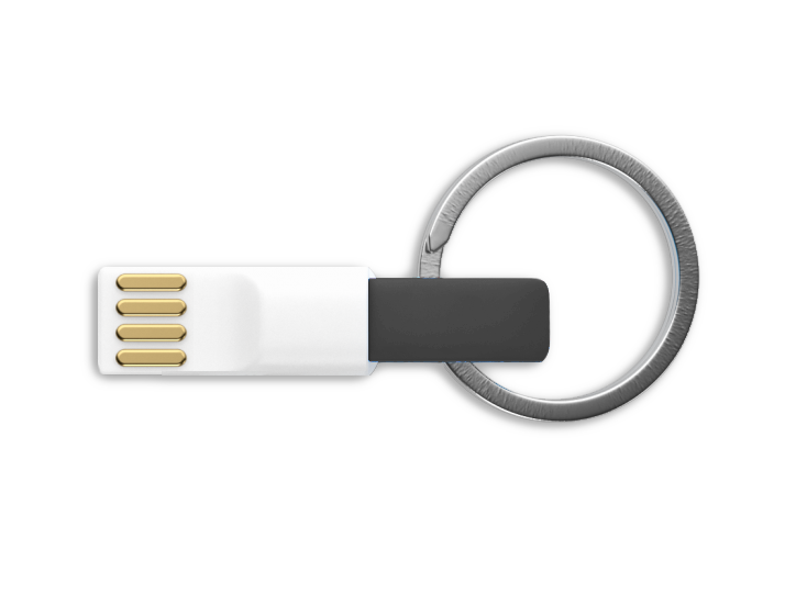 Black Keyring USB Cable