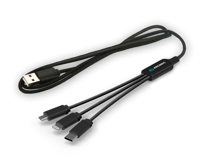 Branded Rope 3in1 Charging Cables