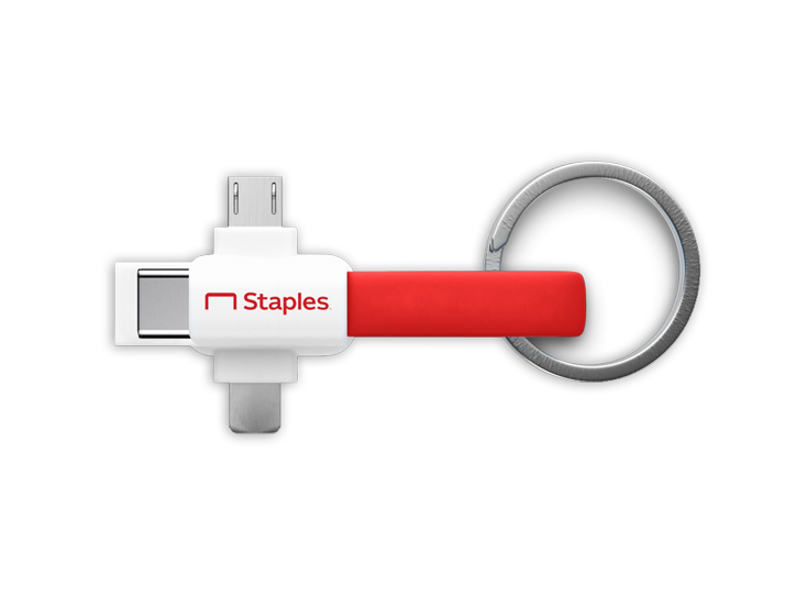 Red Combo 3-in-1 Charging Cable