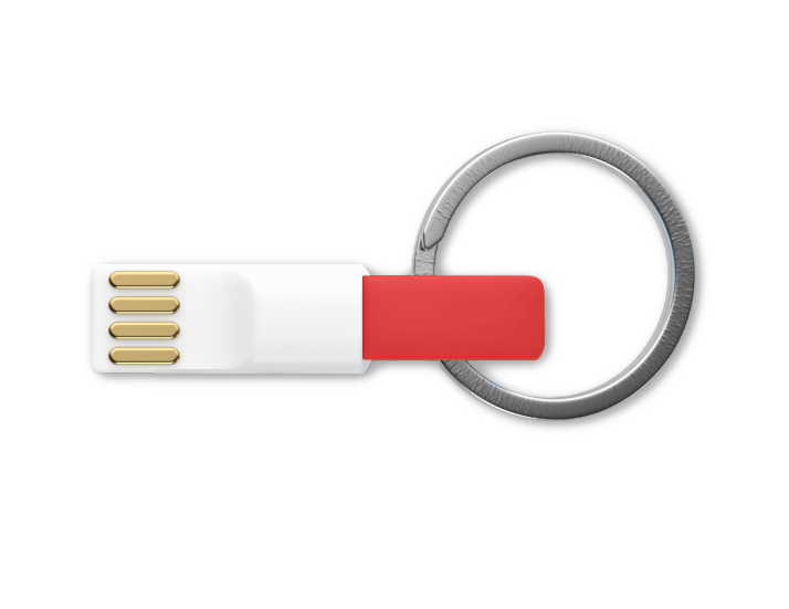 Red Keyring USB Cable