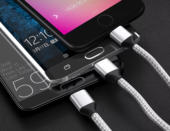 3-in-1 Shine Braided Charging Cable