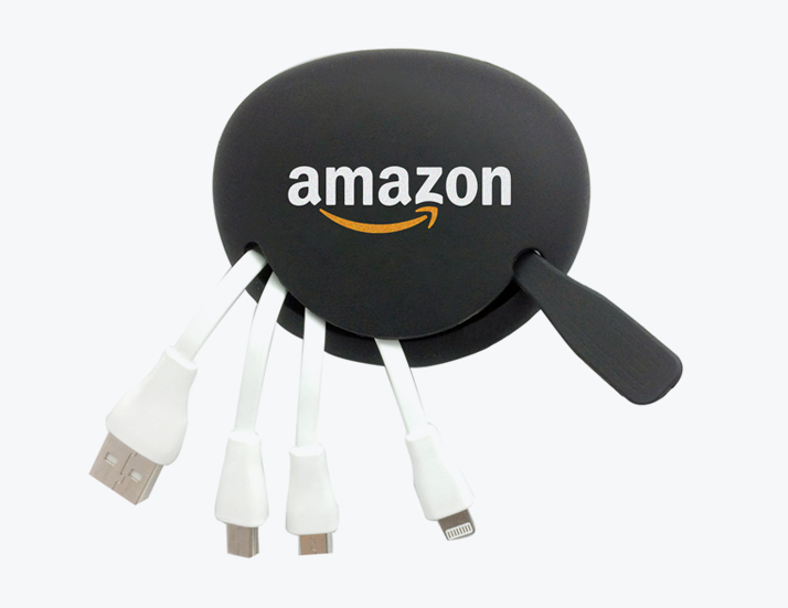 Pebble USB Cable with Silicone Storage Pouch