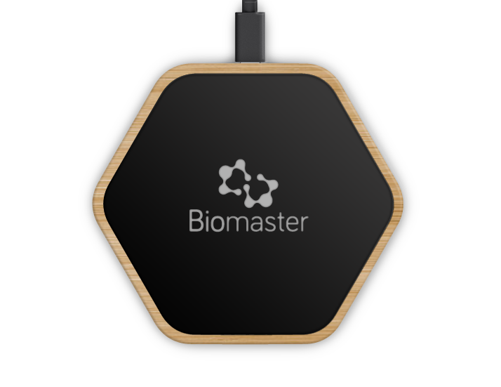 15W Hex Wireless Charger with LED Branding