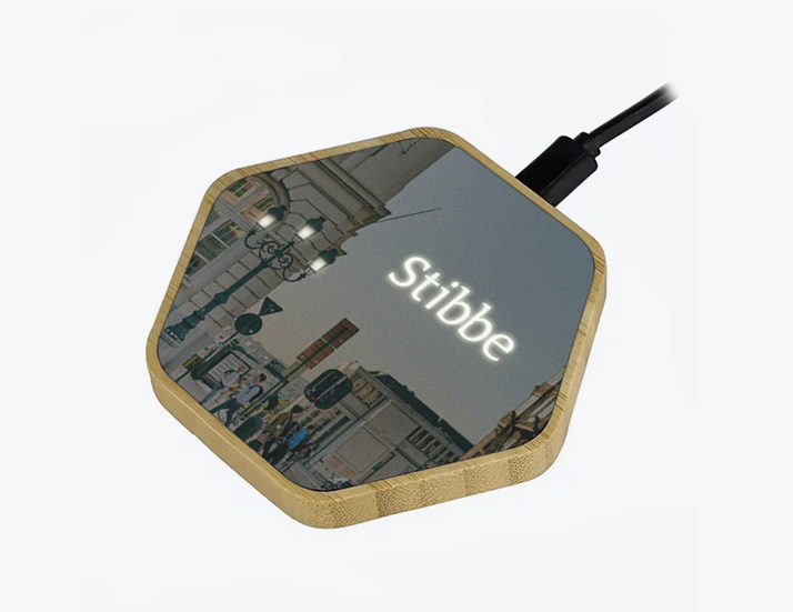 15W Hex Wireless Charger LED Deluxe Glowing