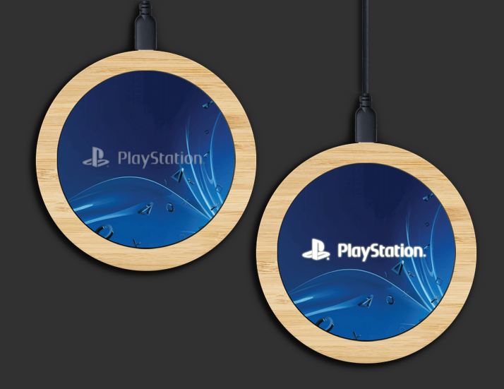 15W Woody Deluxe Wireless Charger Glowing Logo