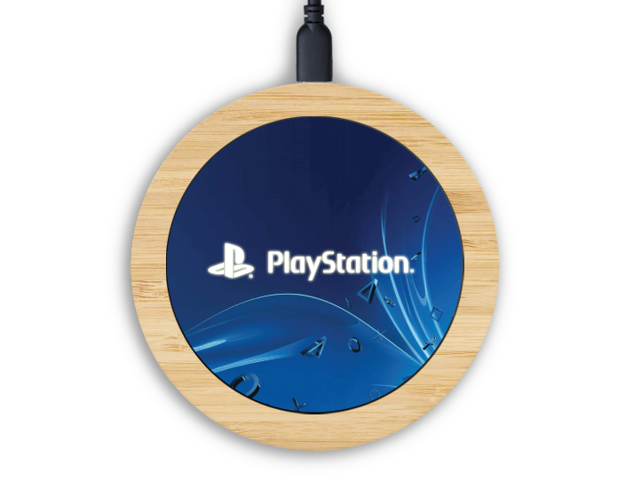 15W Woody Deluxe Wireless Charger LED Logo