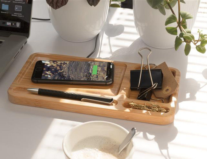 Bamboo Desk Charger