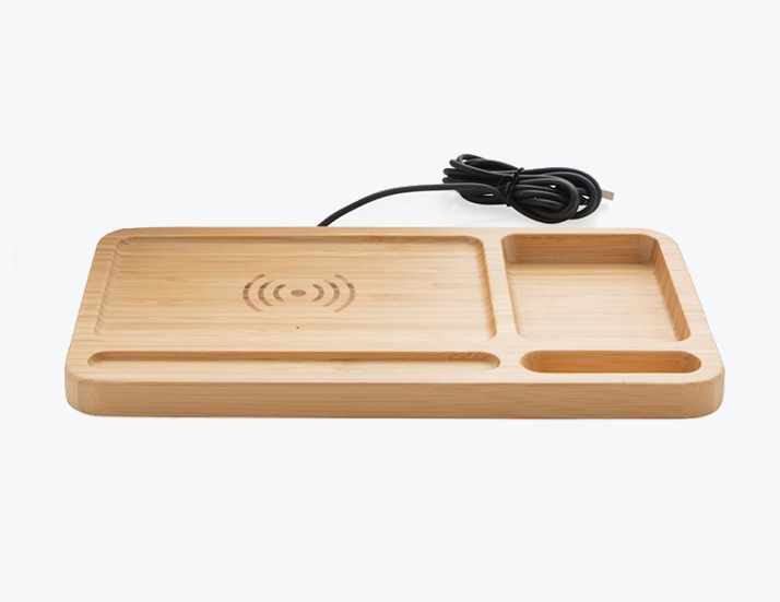 Wireless Bamboo Charger Perspective