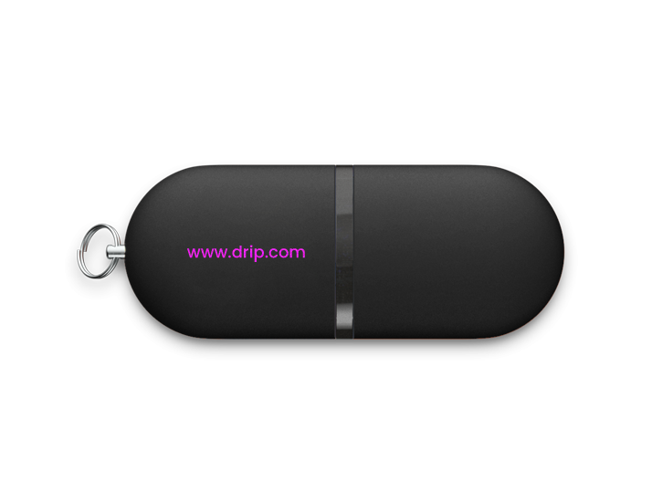 Black Pod USB Drive Rear