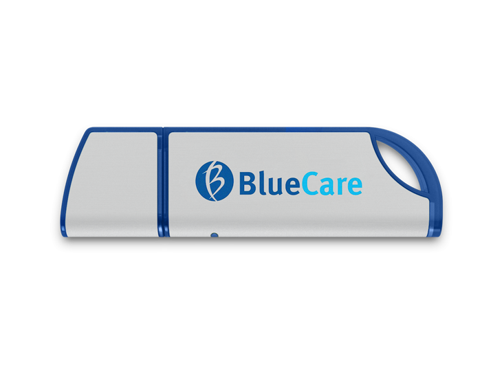 Blue Aluminium USB Drive