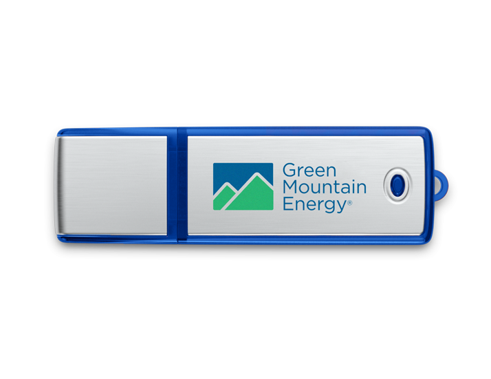 Blue Aluminium USB Drive