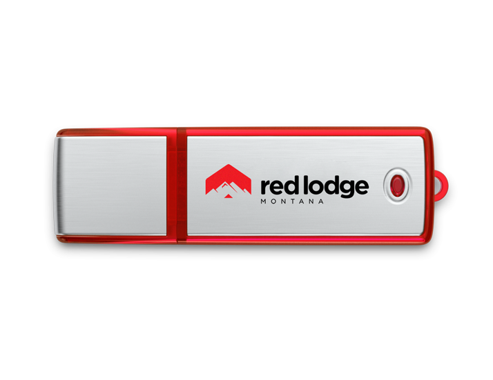 Red Aluminium USB Stick