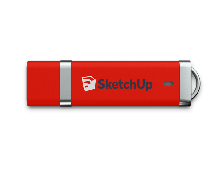 Red Slim USB Stick