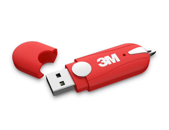 Red Torpedo USB Drive Open