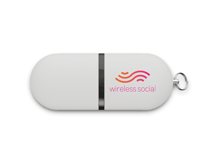 White Pod USB Flash Drive