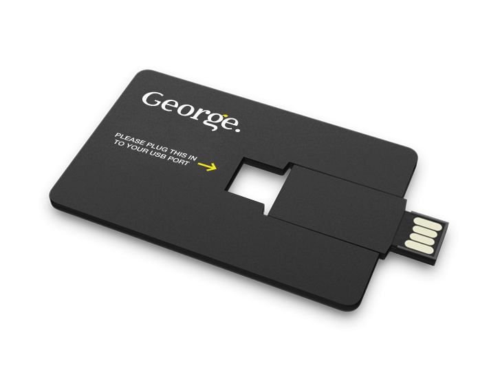 Black Original USB Card Open