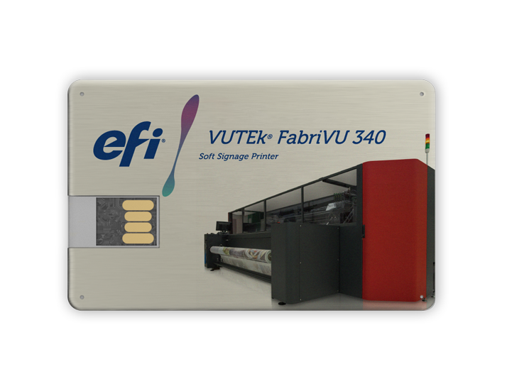 Metal USB Card with Full Colour Logo