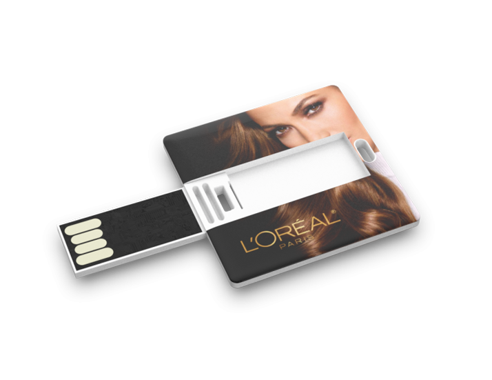 Square USB Credit Card with Personalised Logo