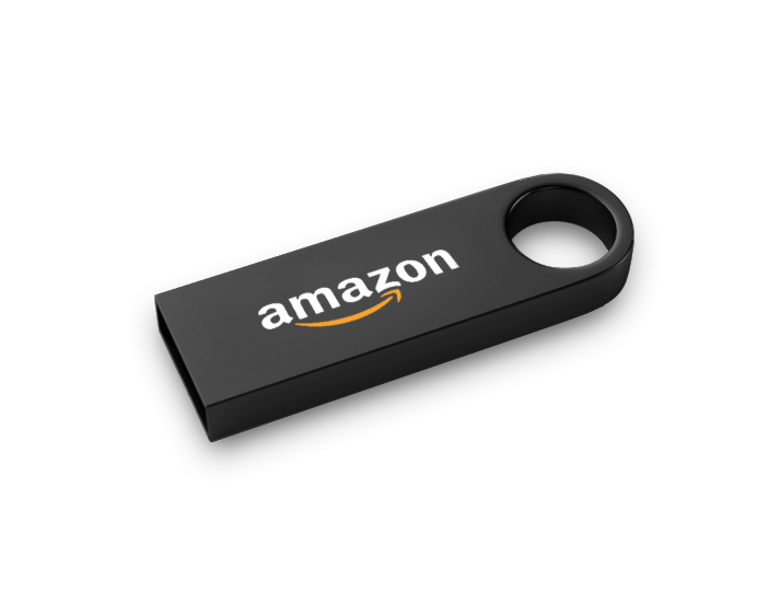 Printed Black Loop USB Drive