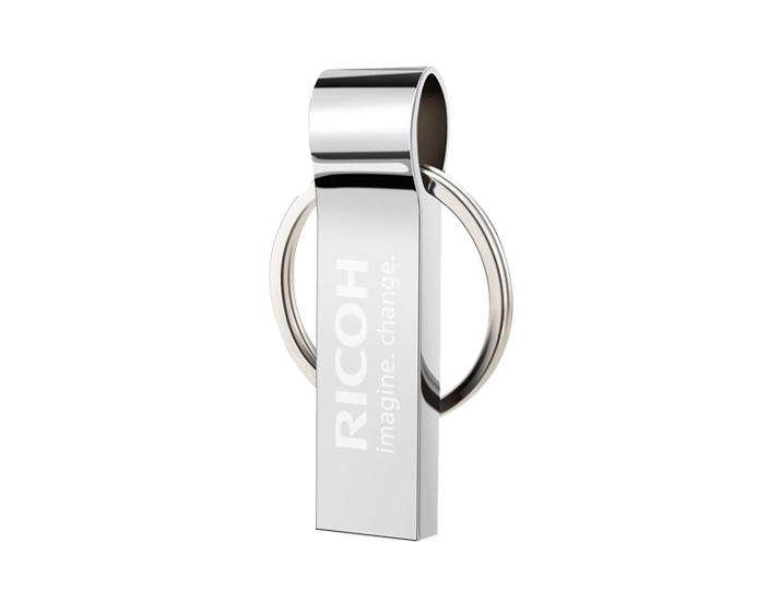 Chain USB Drive with Engraved Logo