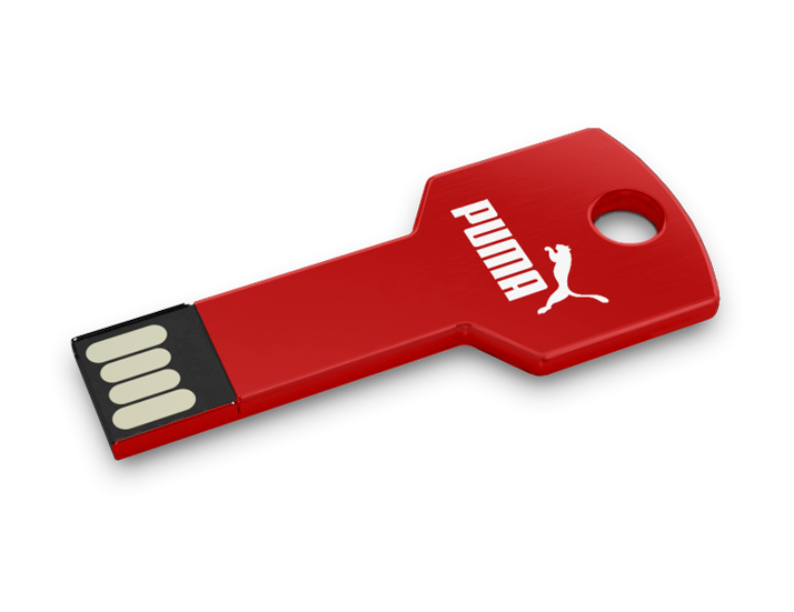 Printed Red Key USB Drive