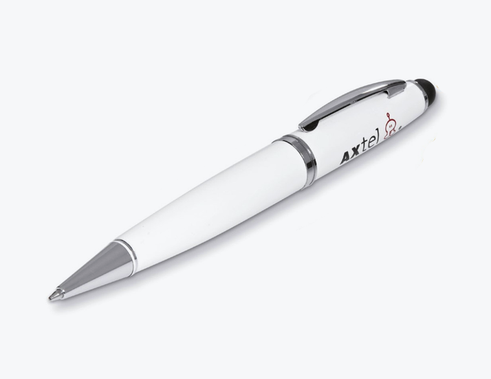 White Stylus Pen USB Drive