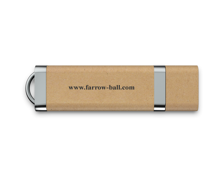 Recycled Slim USB Drive Back