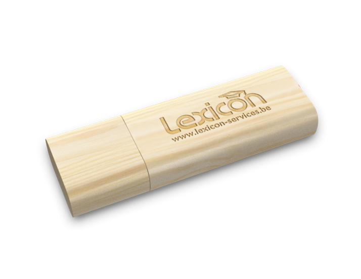 Timber Wood USB Drive Perspective