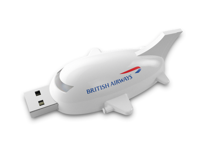 Aeroplane USB Drive open