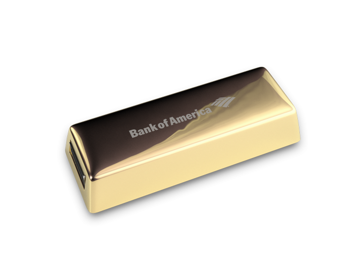 Gold Bar USB Stick Perspective