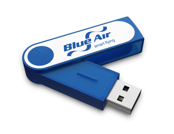 Blue USB Twister Colour Open