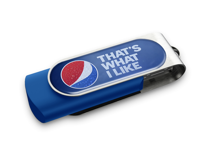 Blue Dome Twist USB Drive